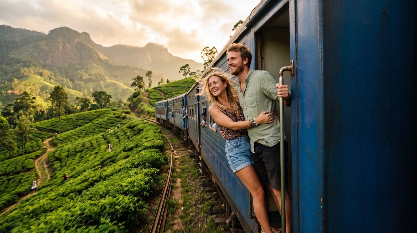 Train journey through Sri Lanka's tea country