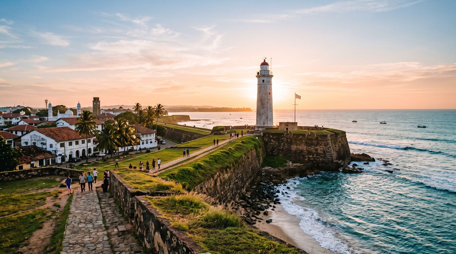 Galle Fort at sunset